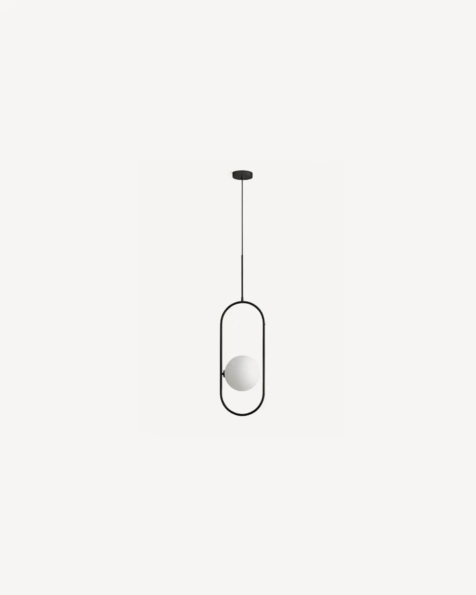 Abbacus Pendant Light Matte Black & Opal - ARO.C1258/1/NEG