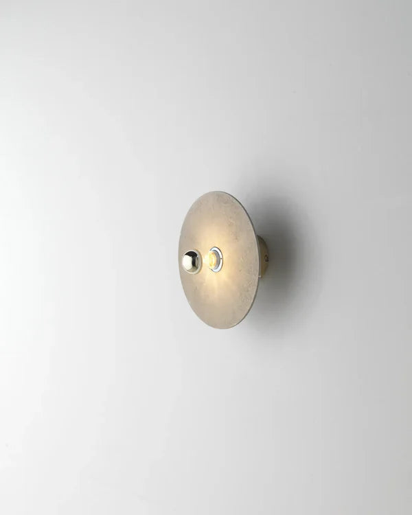 Alba Large Wall Light Shiny Gold Chrome Black or White