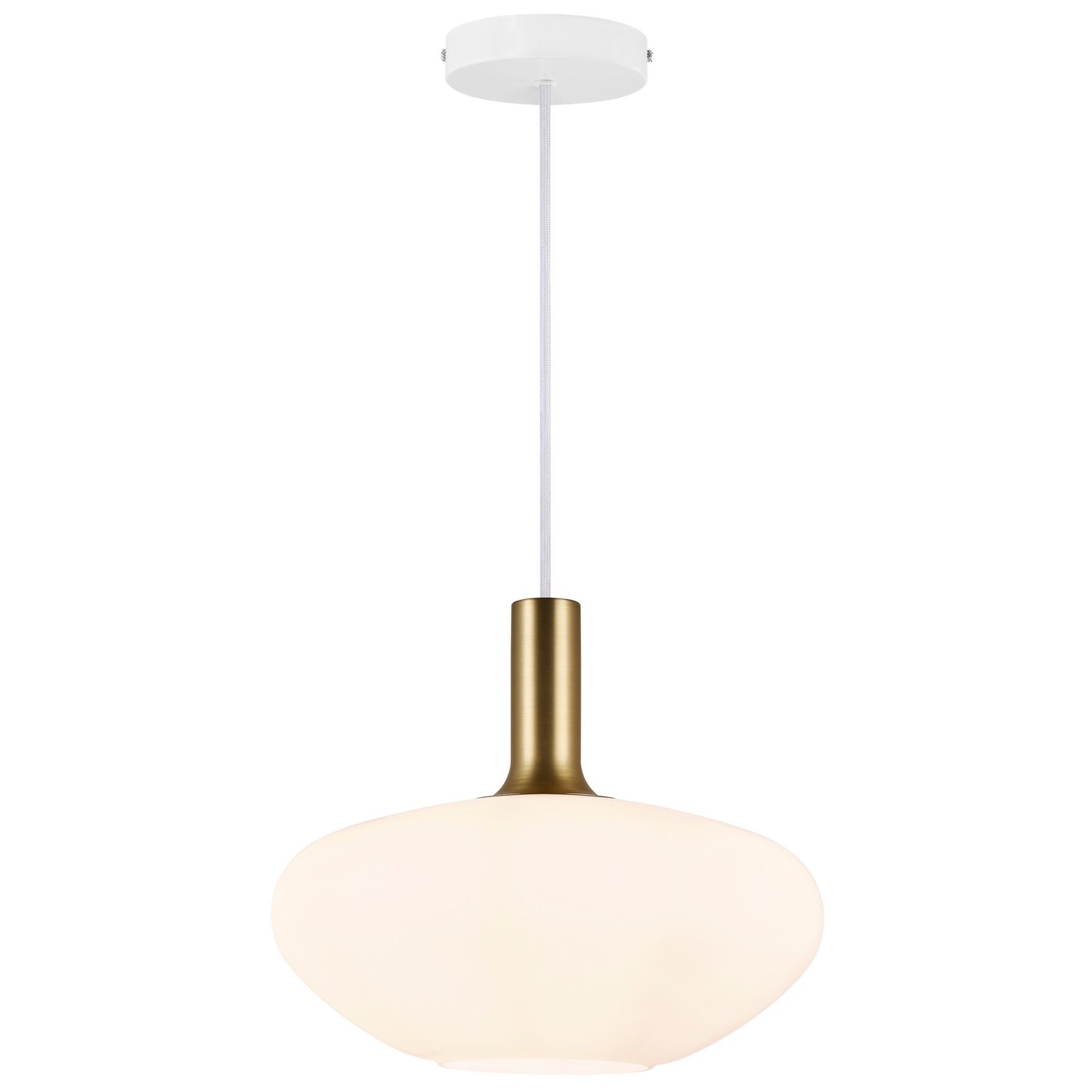 Alton Pendant Light W350mm Opal White Glass - 48973001