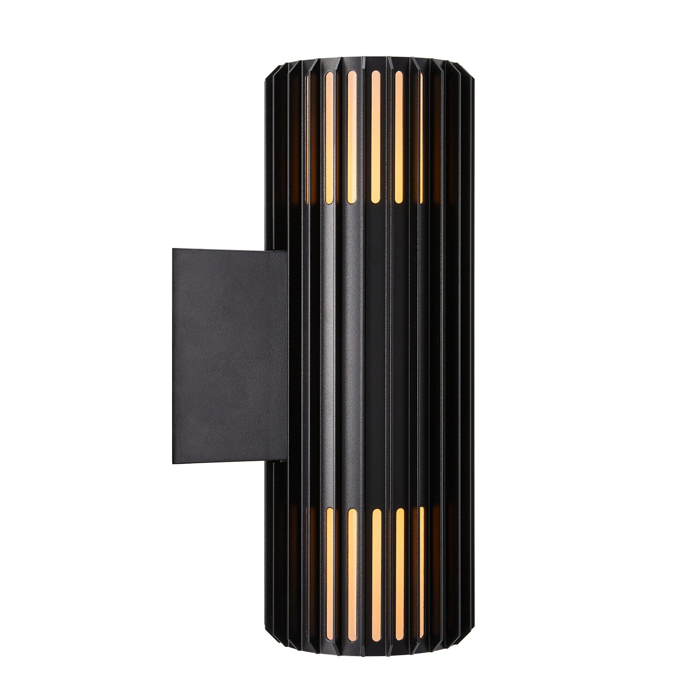 Aludra Aluminium Up & Down Seaside Wall Light Black - 2418121203