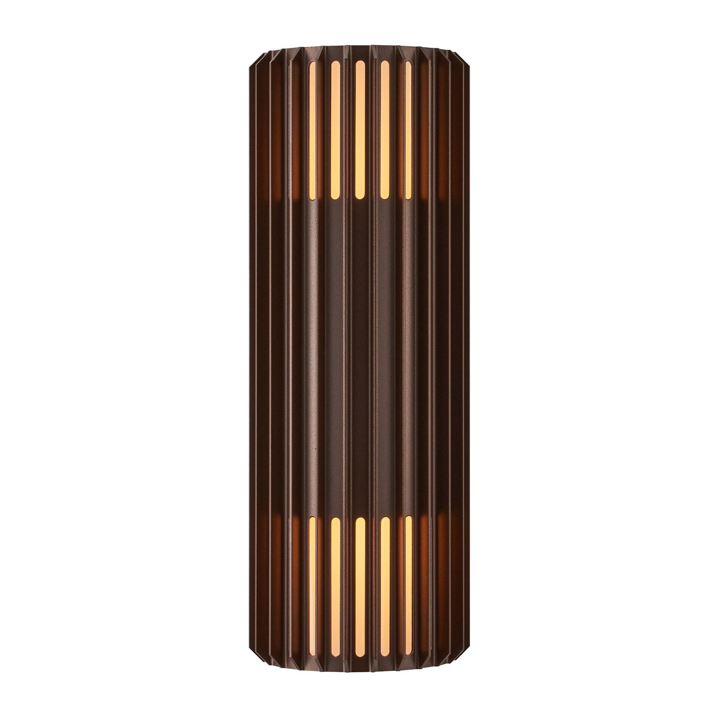 Aludra Aluminium Up & Down Seaside Wall Light Brown Metallic - 2418121261