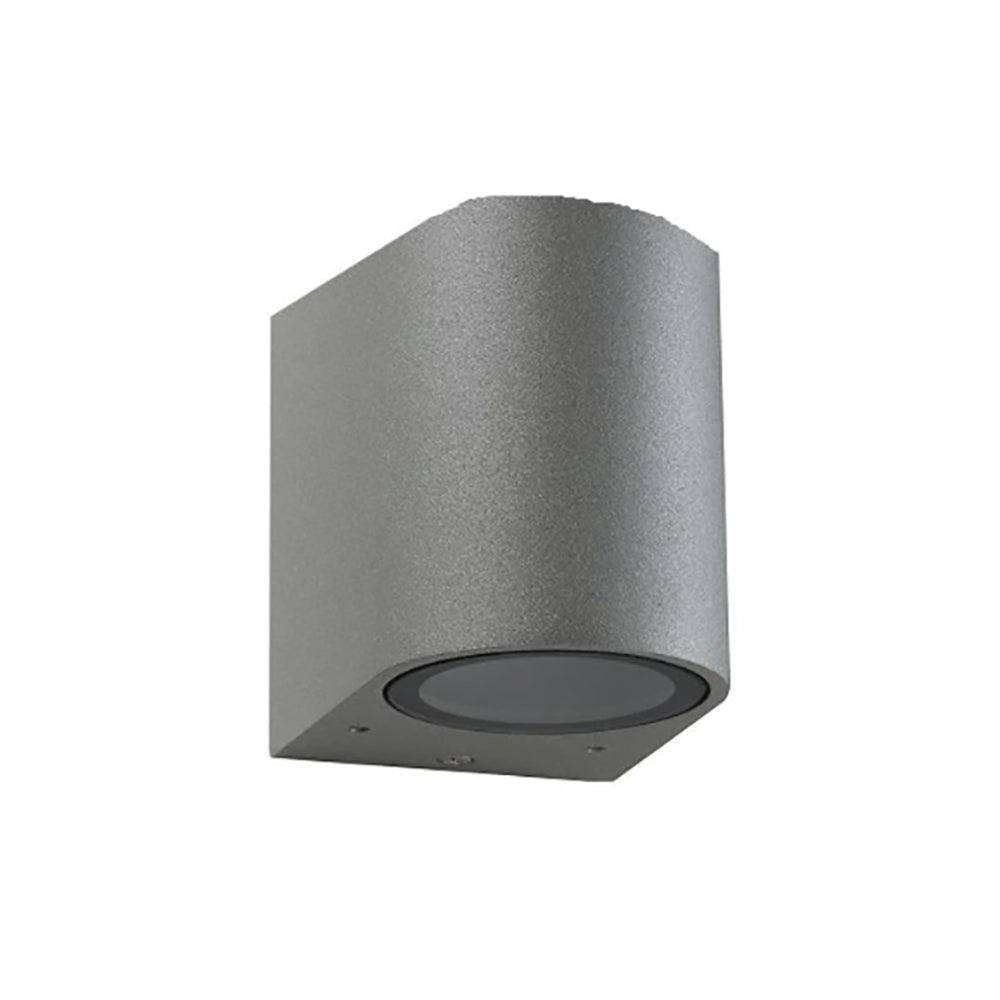 Round Exterior Wall Light H80mm Silver Aluminium - ST5022/SIL