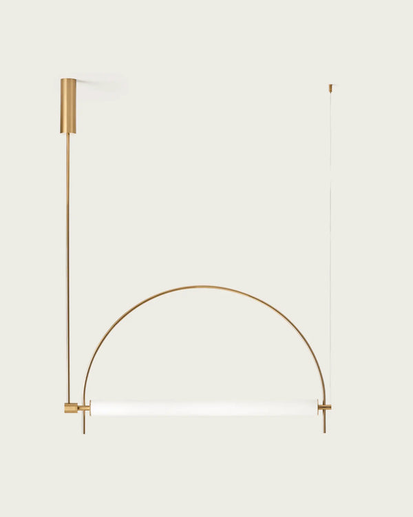 Arc LED Pendant Light 20W 3000K Matte Brass - ARO.C1292/ORO