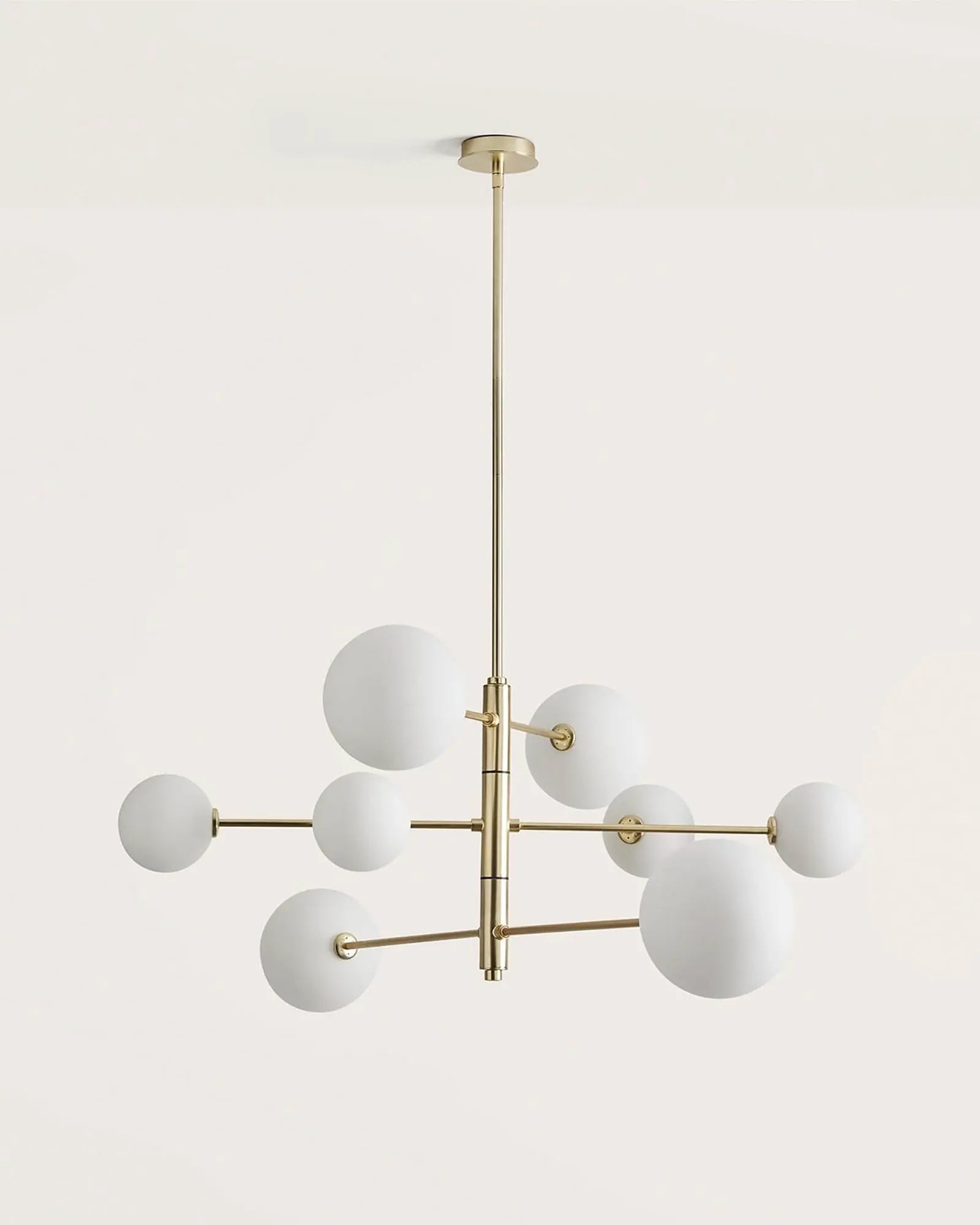 Atom Pendant Light Matte Brass & Opal - ARO.C1214/8/ORO/OPAL