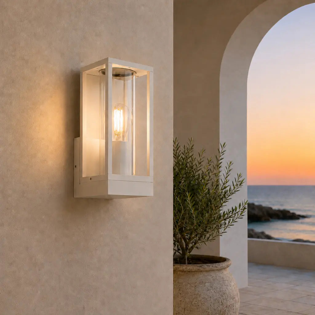 Belmin Exterior Wall Light White - BELMIN EX-WH