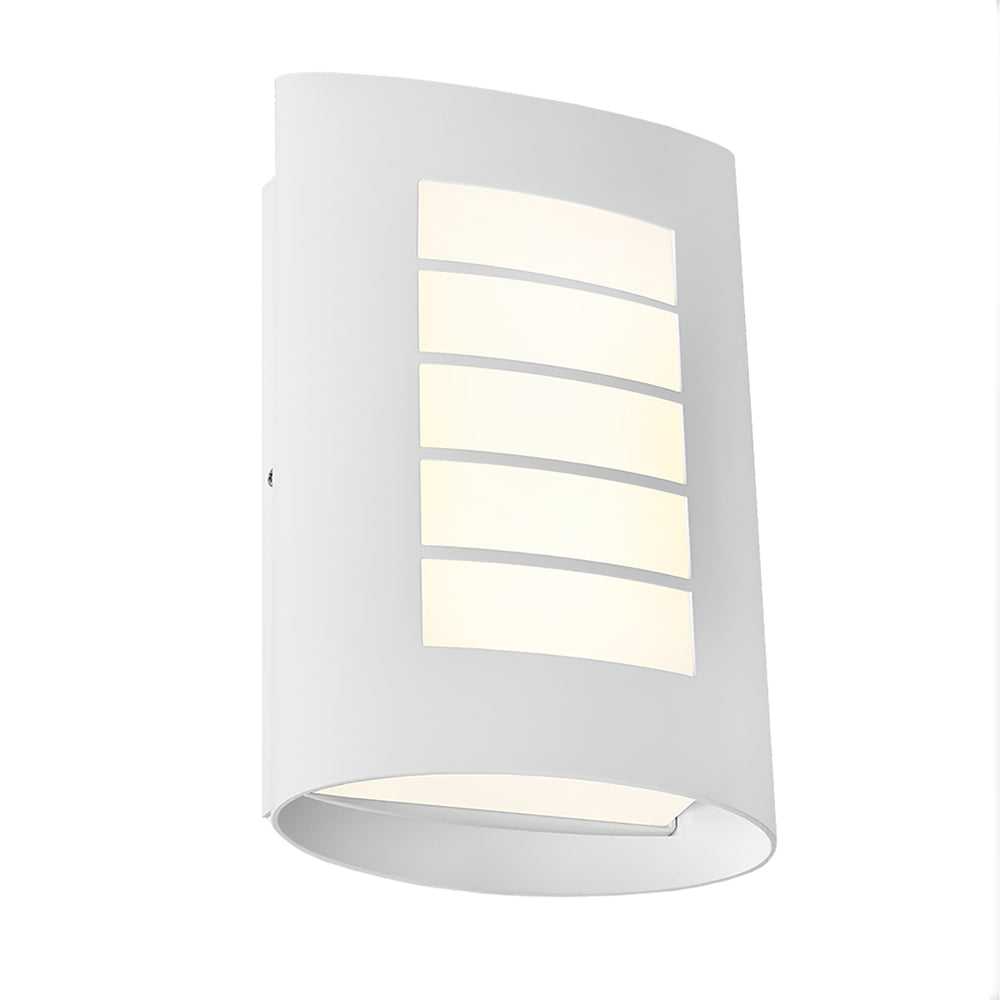 Bicheno 1 Light Exterior Wall Light White - BICH1EWHT
