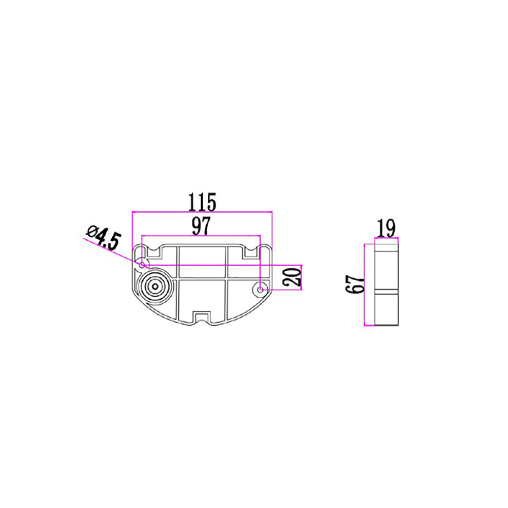 Buy Exterior Wall Lights Australia Bocina Exterior 10W LED Wall Light Dark Grey 3000K - BOCINA01