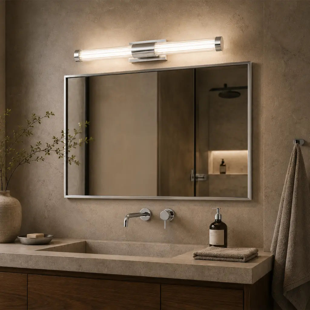 Bremen Twin LED Vanity Light 12W Tri Colour Chrome - BREMEN WB2-CH3C