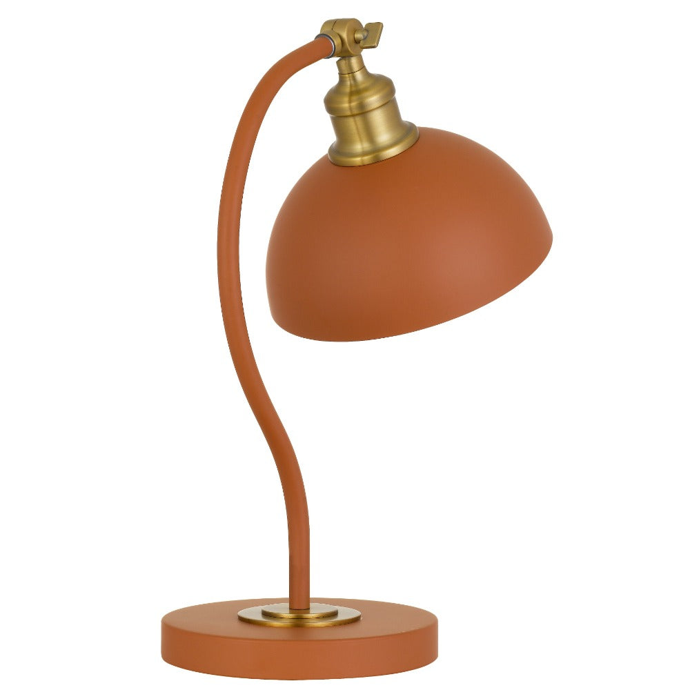 Buy Desk Lamps Australia Brevik Desk Lamp W200mm Orange / Satin - BREVIK TL-OG
