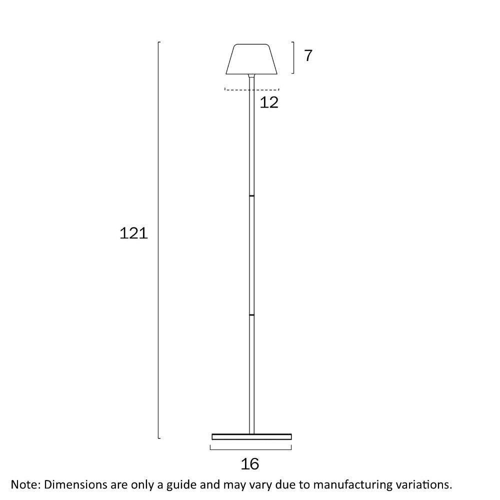 Buy Floor Lamps Australia BRIANA Floor Lamp White 3CCT - BRIANA FL-WH