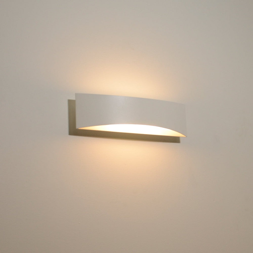 Bristol Up & Down Wall Light White Aluminium 3CCT - BRISTOL