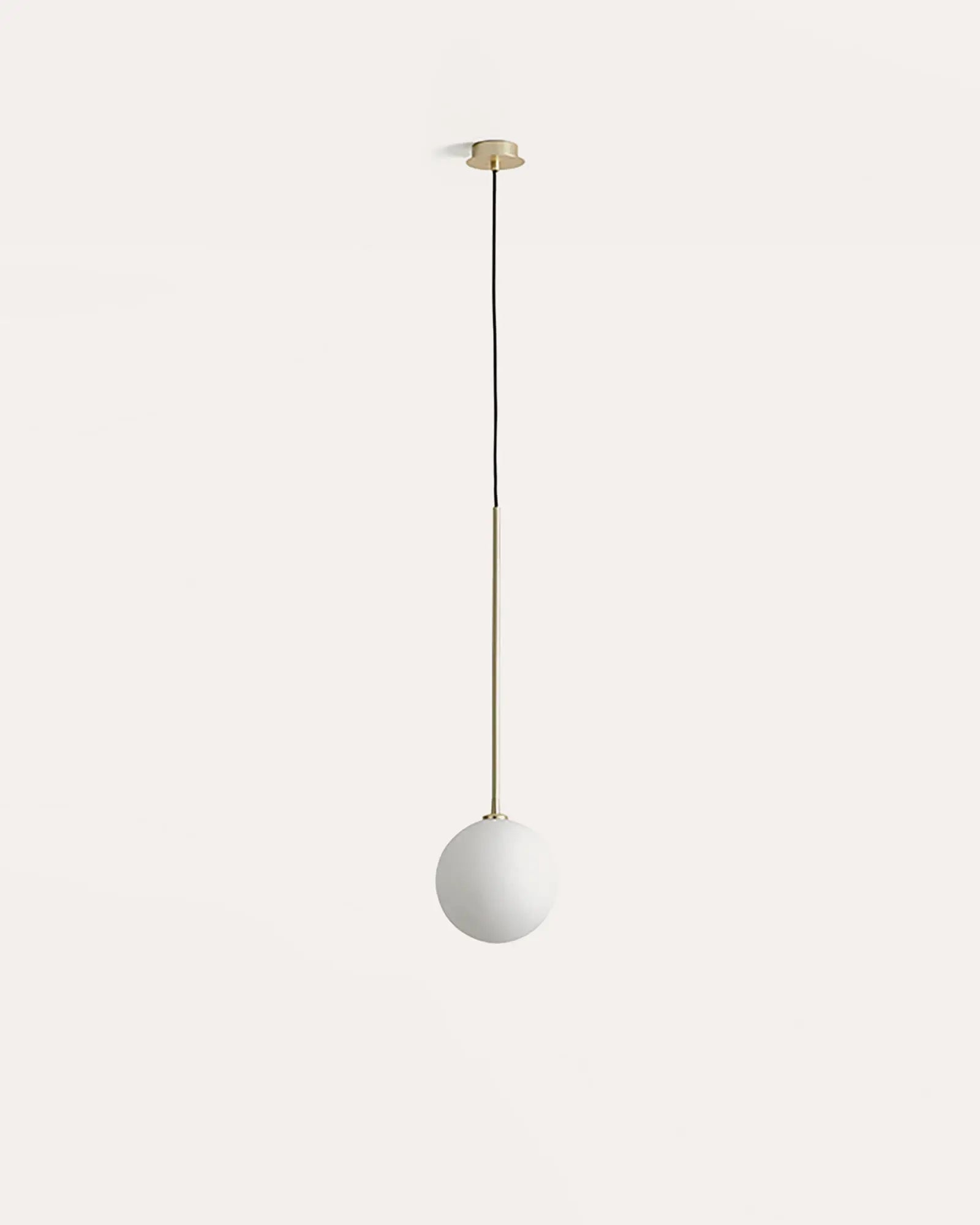 Ball Pendant Light 5W 2700k Matte Brass & Clear - ARO.C1215/ORO/CLR