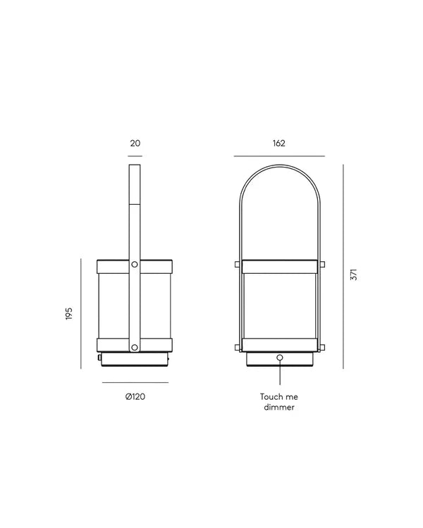 Bally LED Table Lamp Matte Black - ARO.S1305