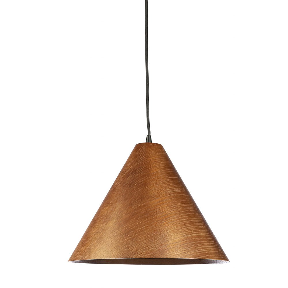 Buy Pendant Lights Australia Fiorentino Lighting - BORNEO 1 Light Pendant 250mm Walnut