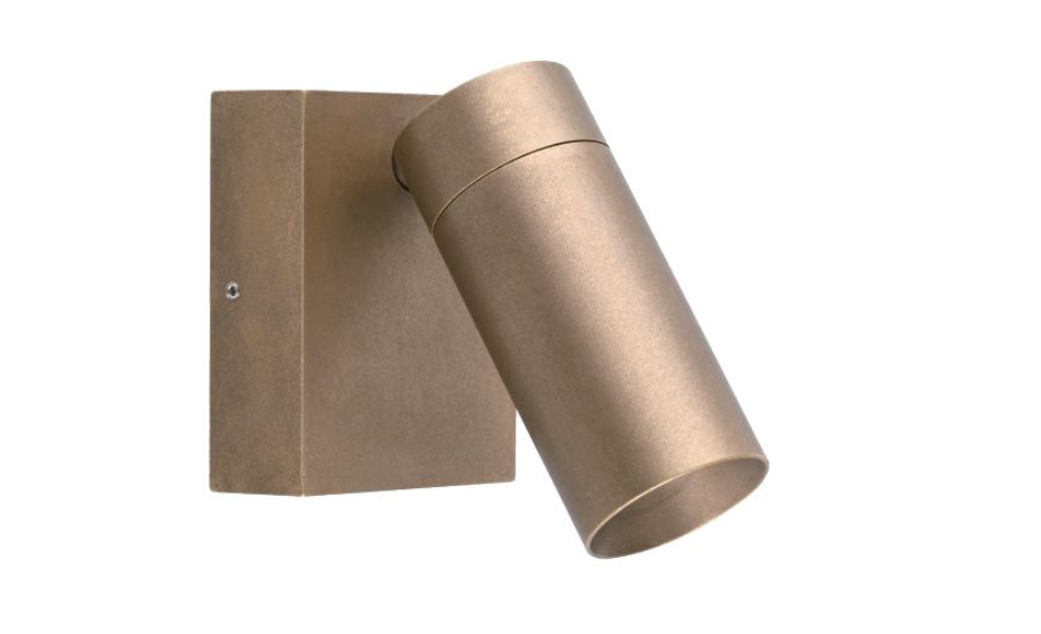 Reno Single Adjustable Spot Light Aged Brass - ST151-AB