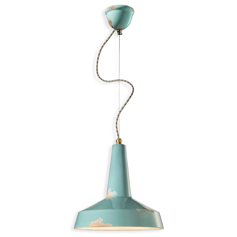 Vague Vintage 350mm Pendant Vintage Light Blue - FER.C1417-VIA