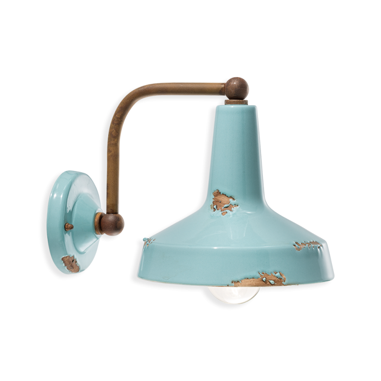 Vintage 200mm Wall Light Vintage Light Blue - FER.C1420-VIA