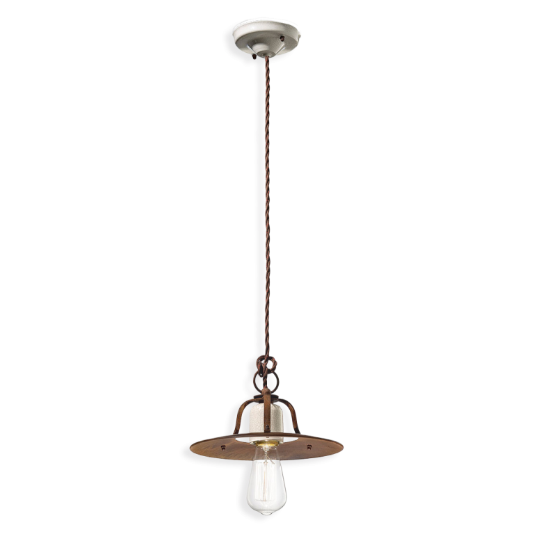 Grunge 250mm Pendant Light Craquele - FER.C1431-18