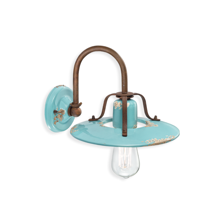 Country Wall Light Vintage Light Blue - FER.C1440-VIA