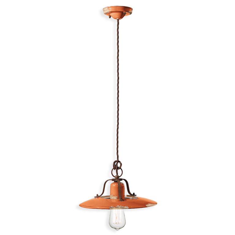 Country Medium Pendant Light Vintage Orange - FER.C1442-VIO