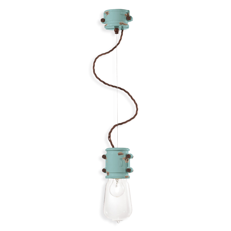 Urban Pendant Light Vintage Light Blue - FER.C1520-VIA