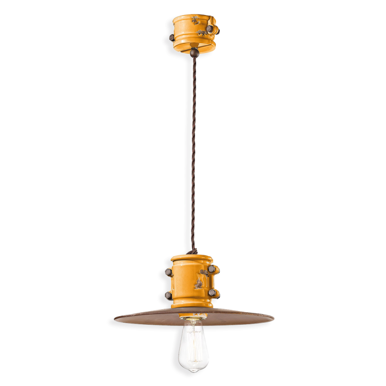 Urban 400mm Pendant Light Vintage Yellow - FER.C1522-VIG