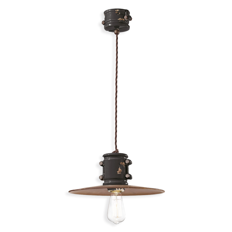 Urban 400mm Pendant Light Vintage Black - FER.C1522-VIN