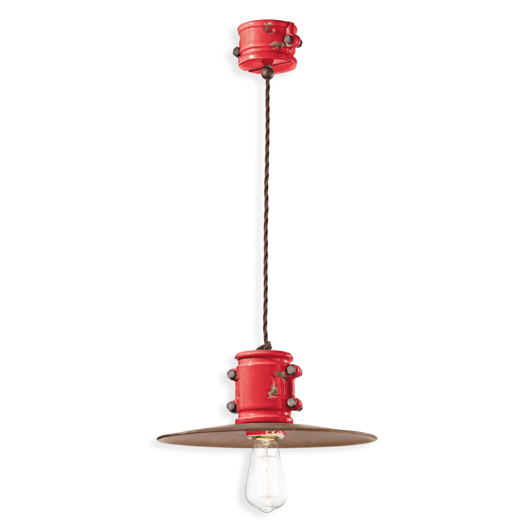 Urban 400mm Pendant Light Vintage Red - FER.C1522-VIR