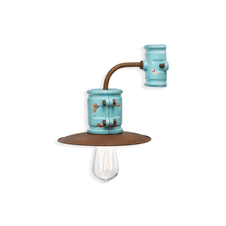 Urban 250mm Wall Light Vintage Light Blue - FER.C1524-VIA