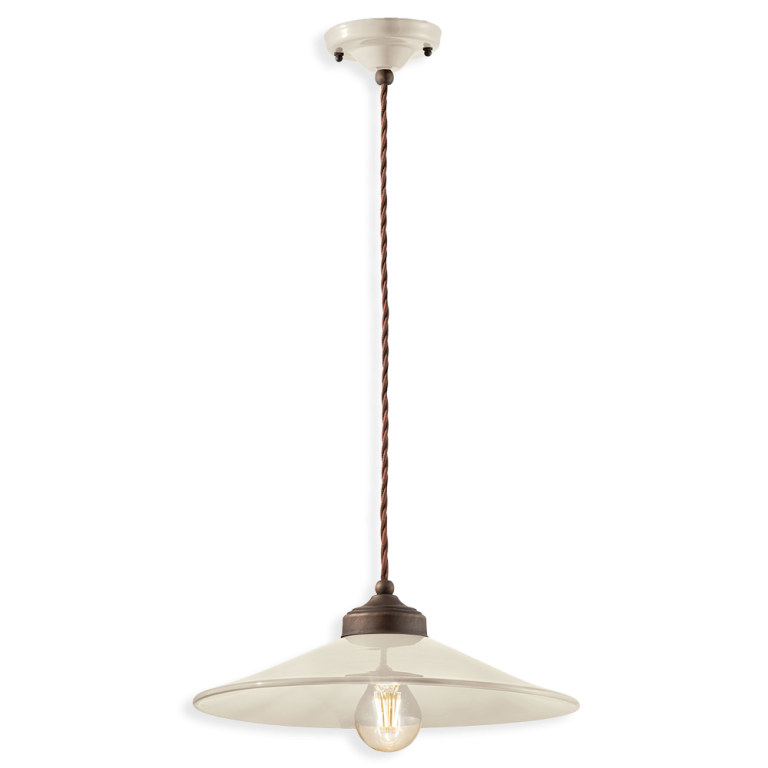 Colours Medium Pendant Light Cream - FER.C1631-CRM