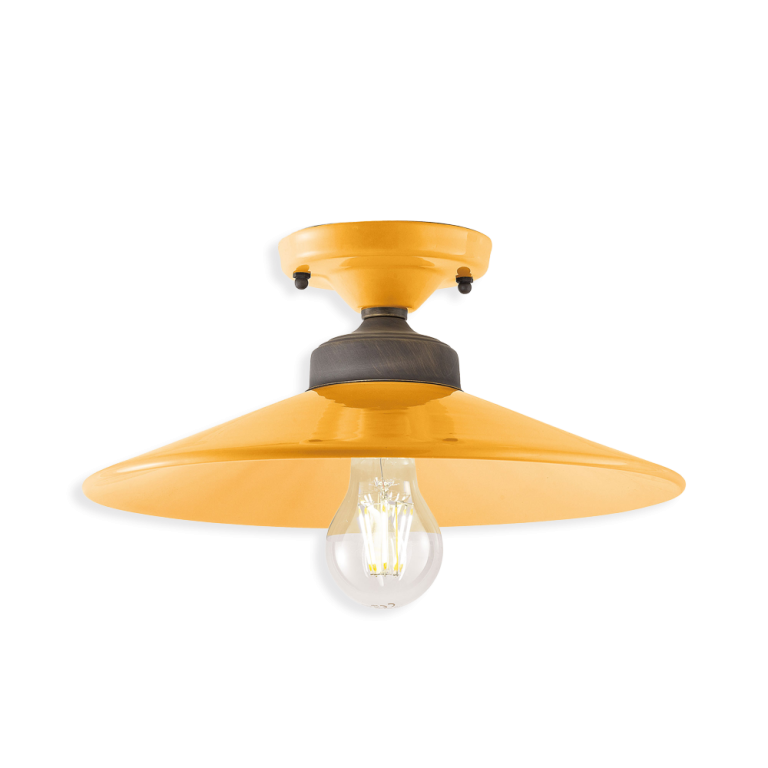 Colours Semi Flush Mount Light Yellow - FER.C1633-GIA