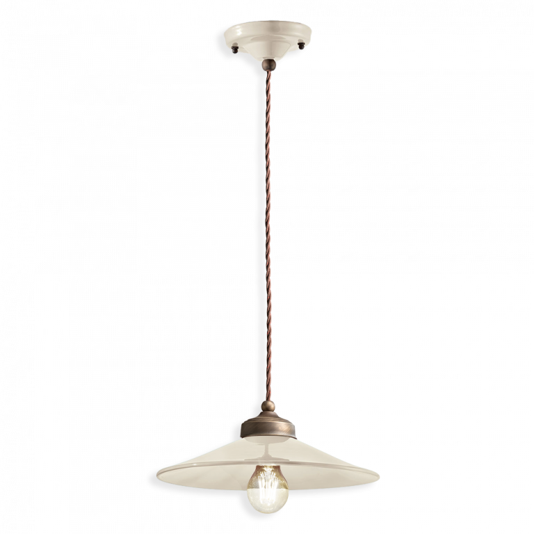 Colours Small Pendant Light Cream - FER.C1635-CRM