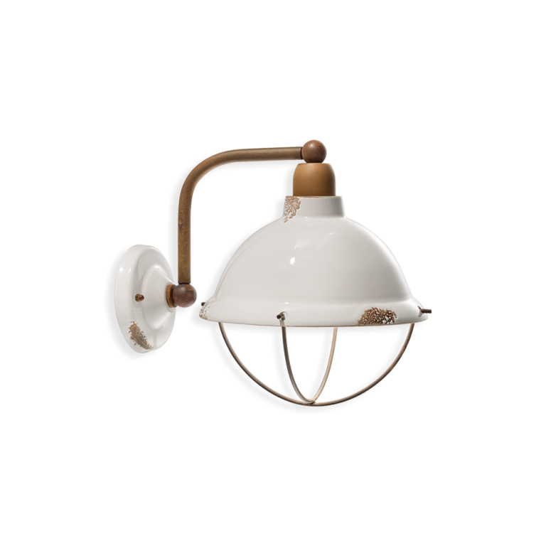 Industrial Wall Light Vintage White - FER.C1681-VIB