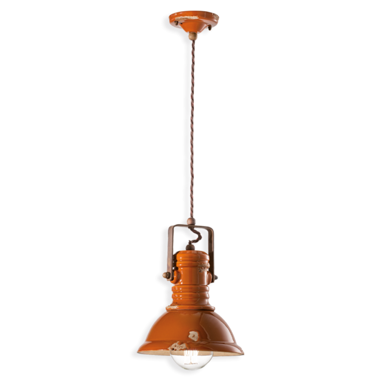 Industrial Small Pendant Light Vintage Orange - FER.C1691-VIO