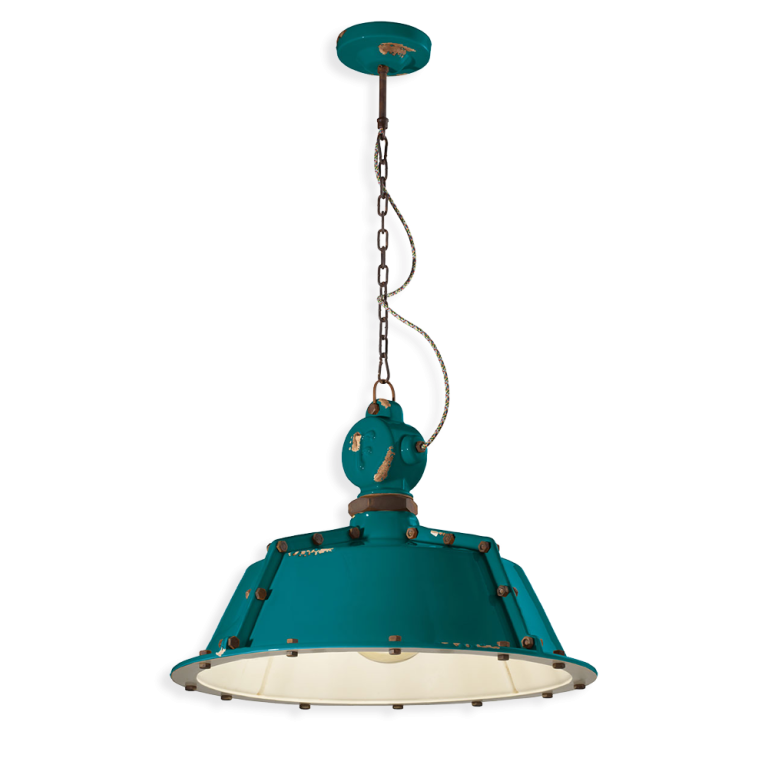 Industrial 520mm Pendant Light Vintage Green - FER.C1720-VIV