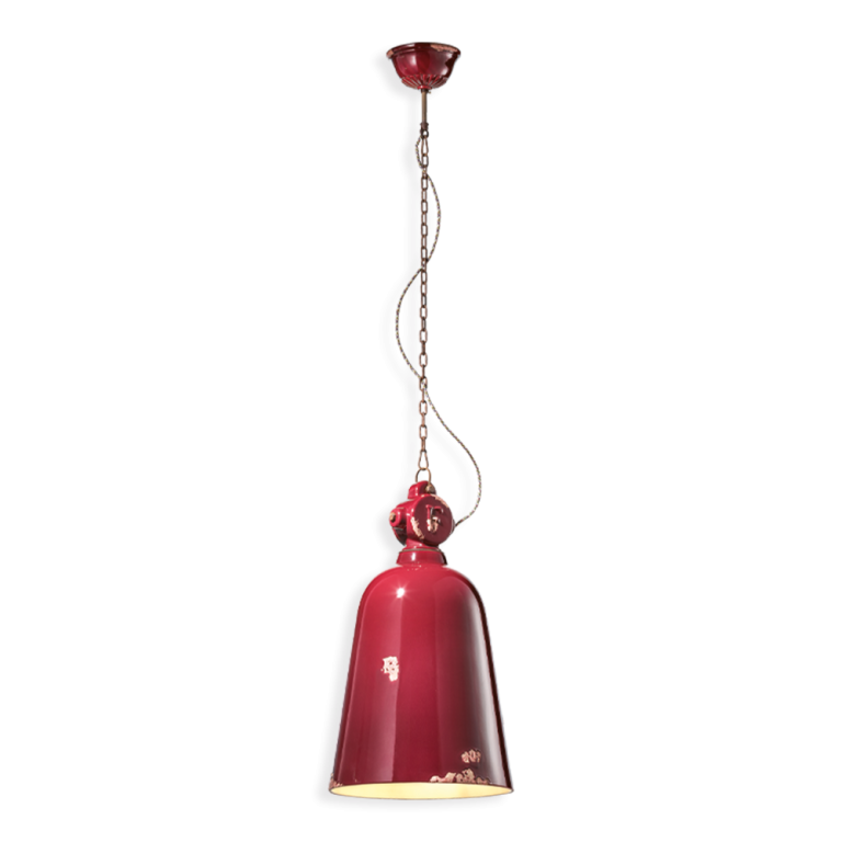 Industrial 310mm Pendant Light Vintage Bordeaux - FER.C1745-VIX