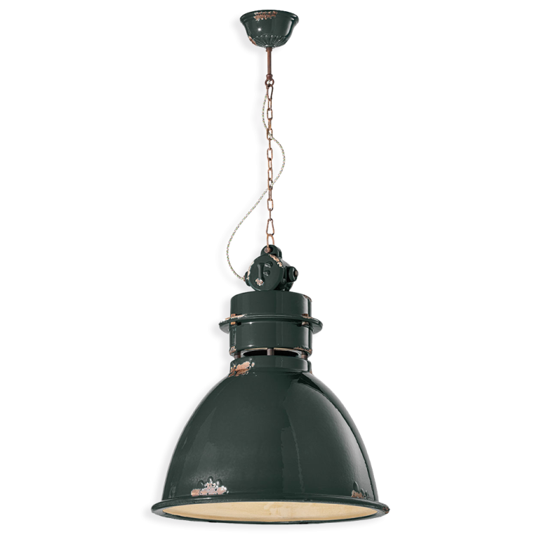 Industrial 500mm Pendant Light Vintage Black - FER.C1750-VIN