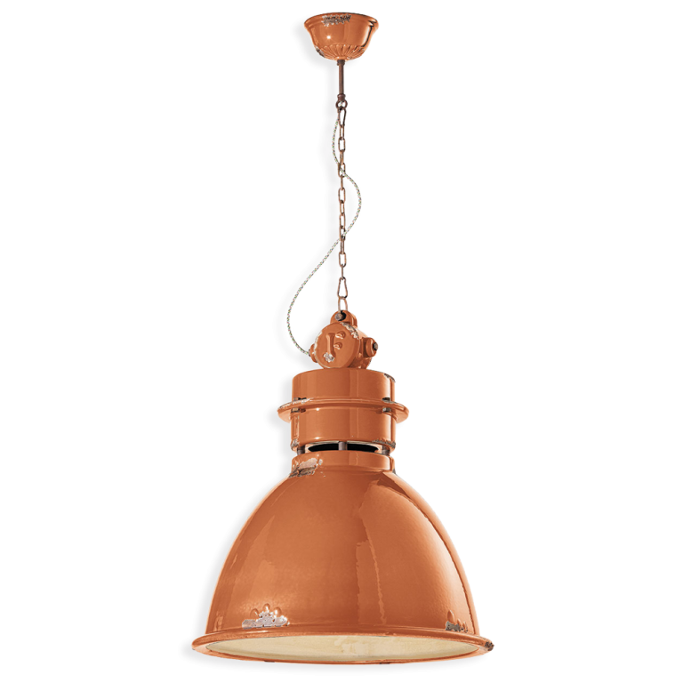 Industrial 500mm Pendant Light Vintage Orange - FER.C1750-VIO