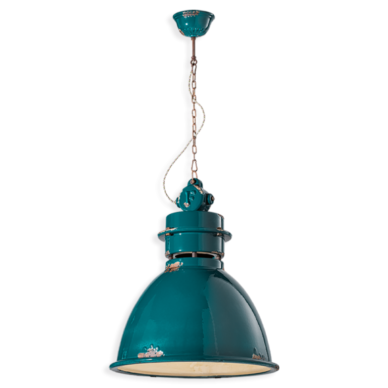 Industrial 500mm Pendant Light Vintage Green - FER.C1750-VIV