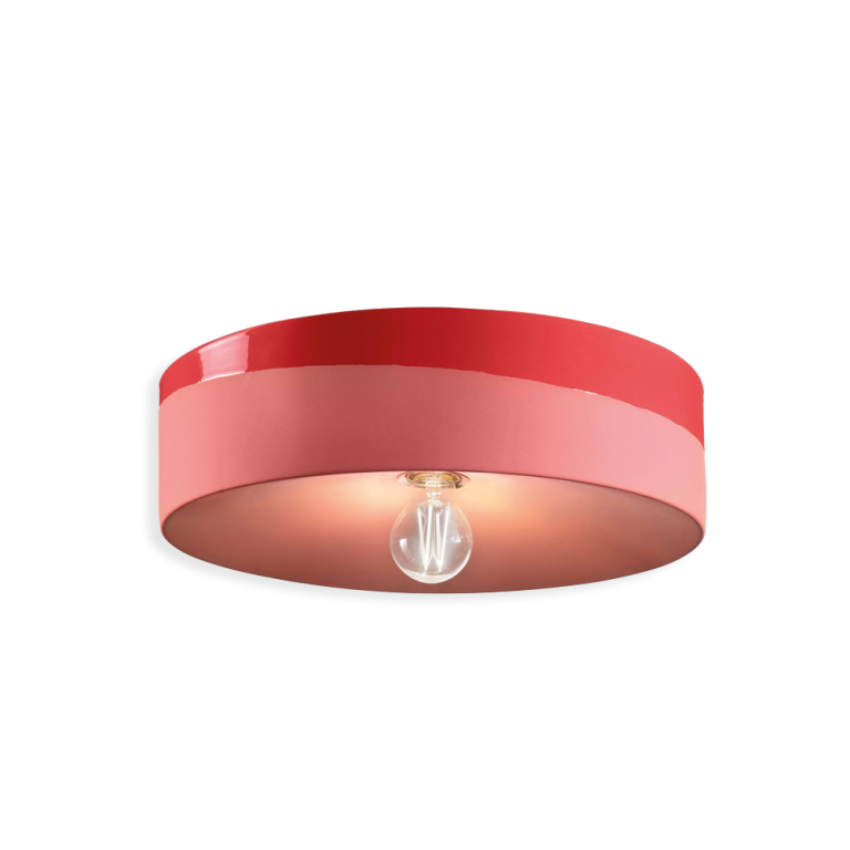 Pl 400mm Flush Mount Light Coral Red - FER.C1792-ROC