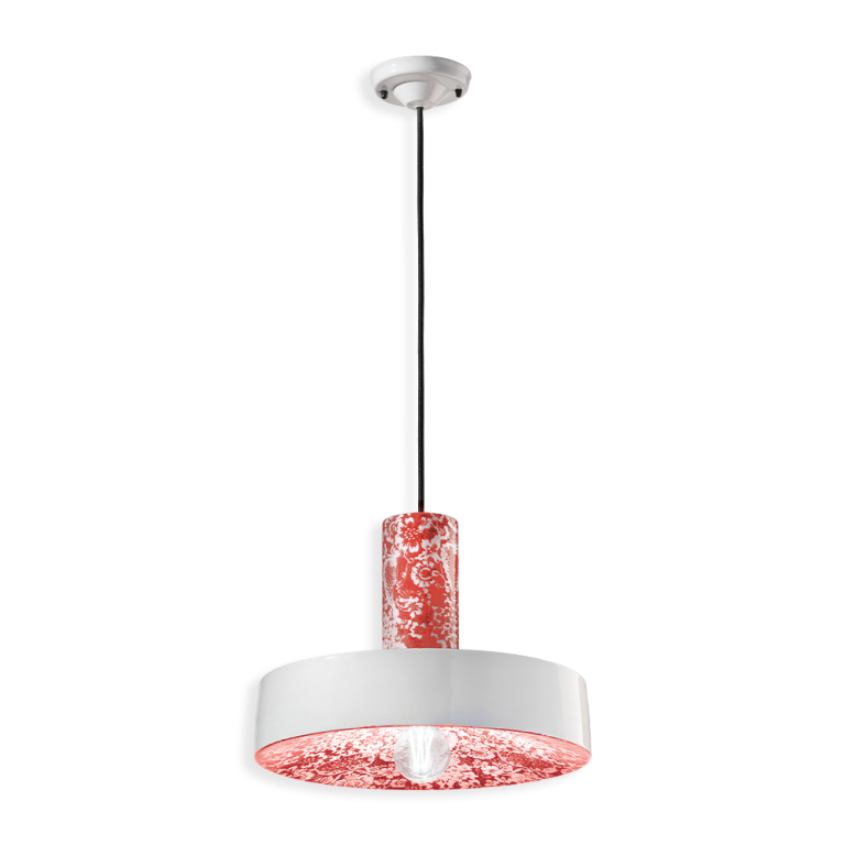 PI 350mm Pendant Light Ming Red - FER.C2502-MIR