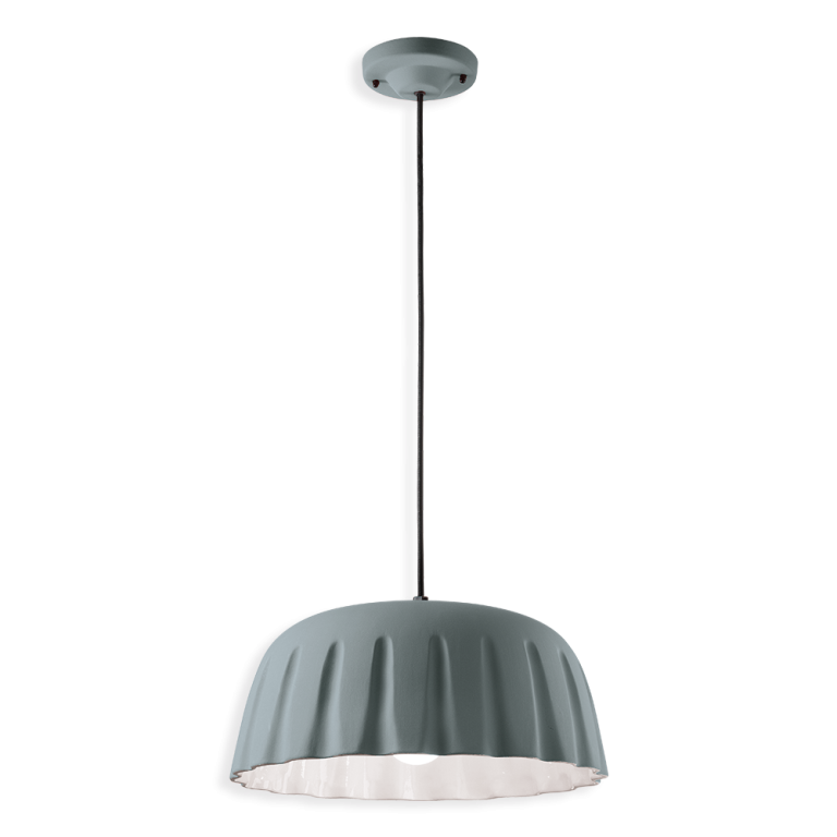 Madame Gres Small Pendant Light Silver Grey - FER.C2570-GRT