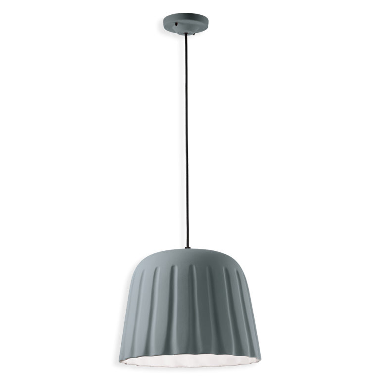 Madame Gres Large Pendant Light Silver Grey - FER.C2571-GRT