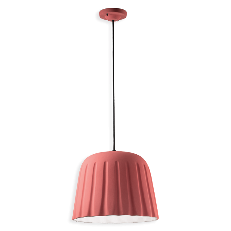 Madame Gres Large Pendant Light Coral Pink - FER.C2571-RSC