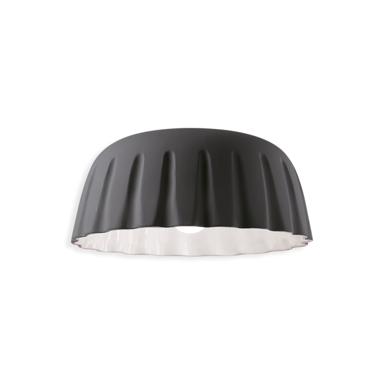 Madame Gres Small Flush Mount Light Black Grey - FER.C2572-GRN