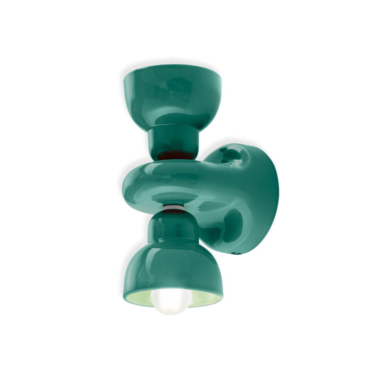 Berimbau 2 Light Wall Light Turquoise - FER.C2601-TUR