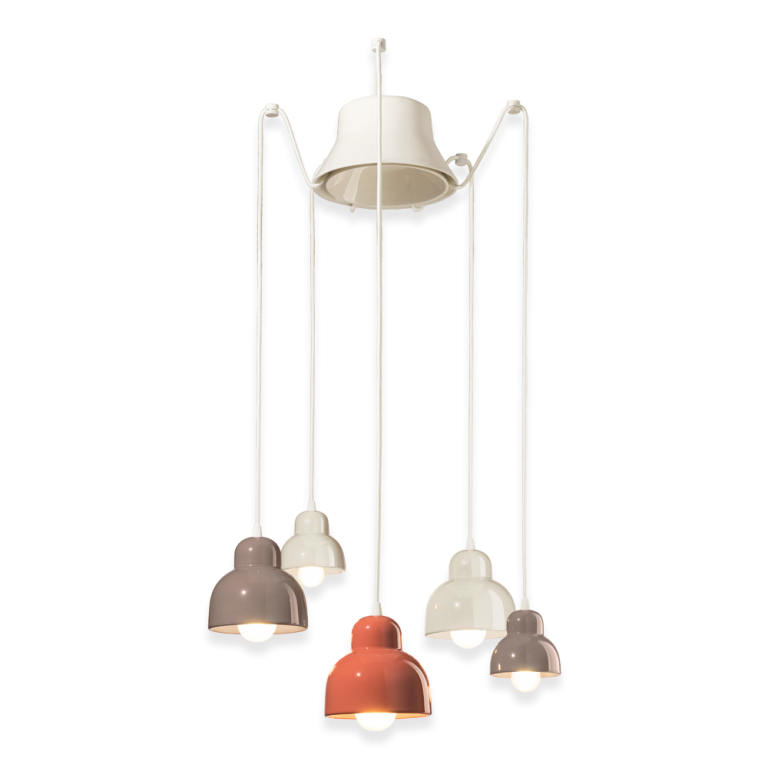 Berimbau 5 Light Pendant Light Configuration 2 - FER.C2607-MIX