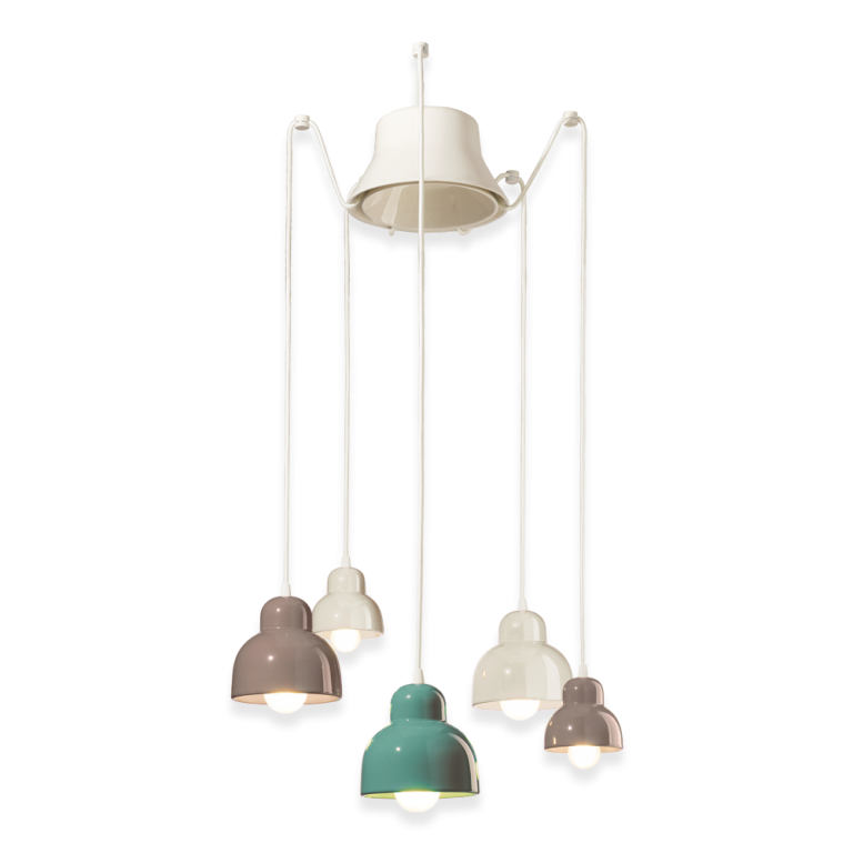 Berimbau 5 Light Pendant Light Configuration 3 - FER.C2608-MIX