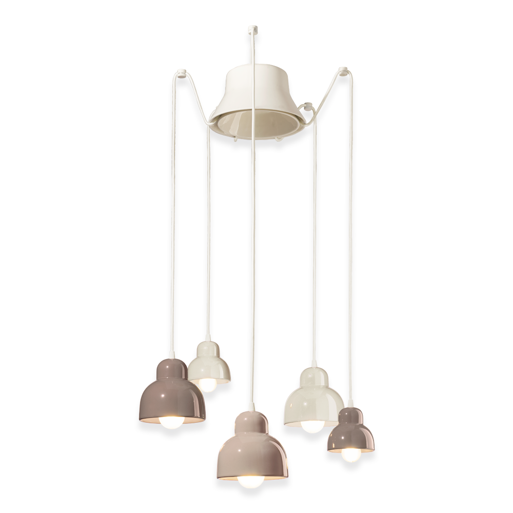 Berimbau 5 Light Pendant Light Configuration 4 - FER.C2609-MIX