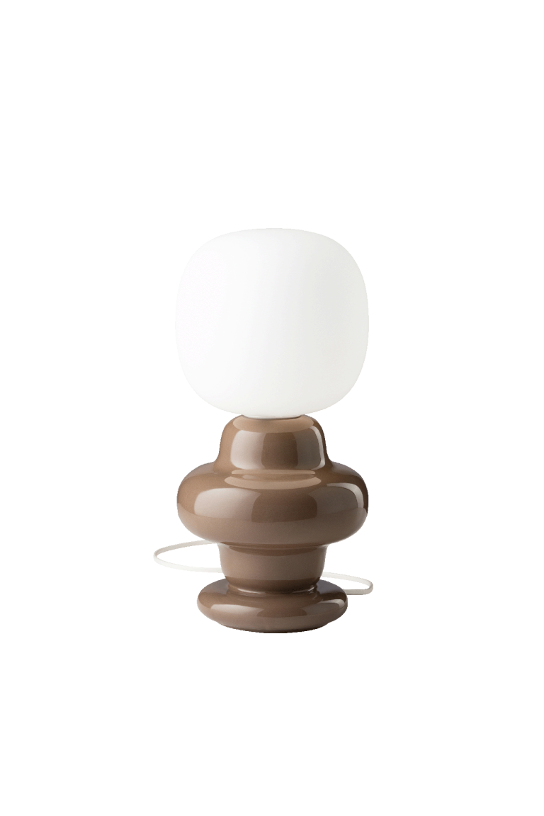 Copacabana Table Lamp Mocha Brown & White - FER.C2680-MOK